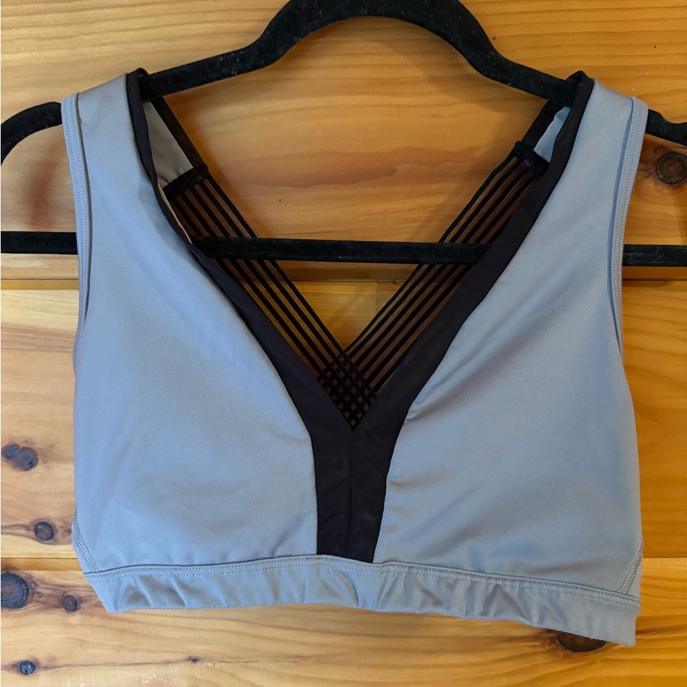 Victoria's Secret Gray and Black Sports Bra